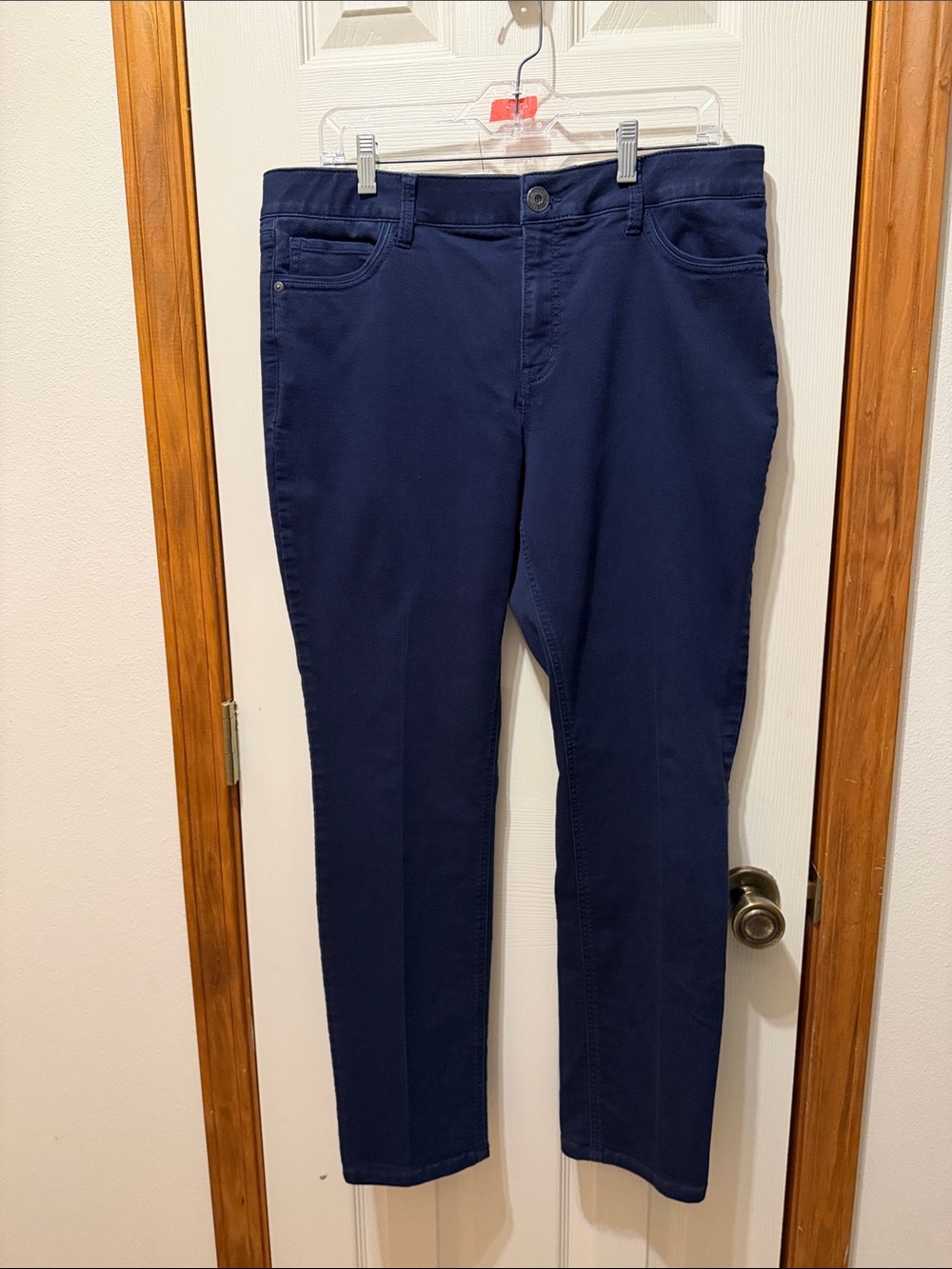 Liz Claiborne Navy Women's Jeans size 14 Straight Leg